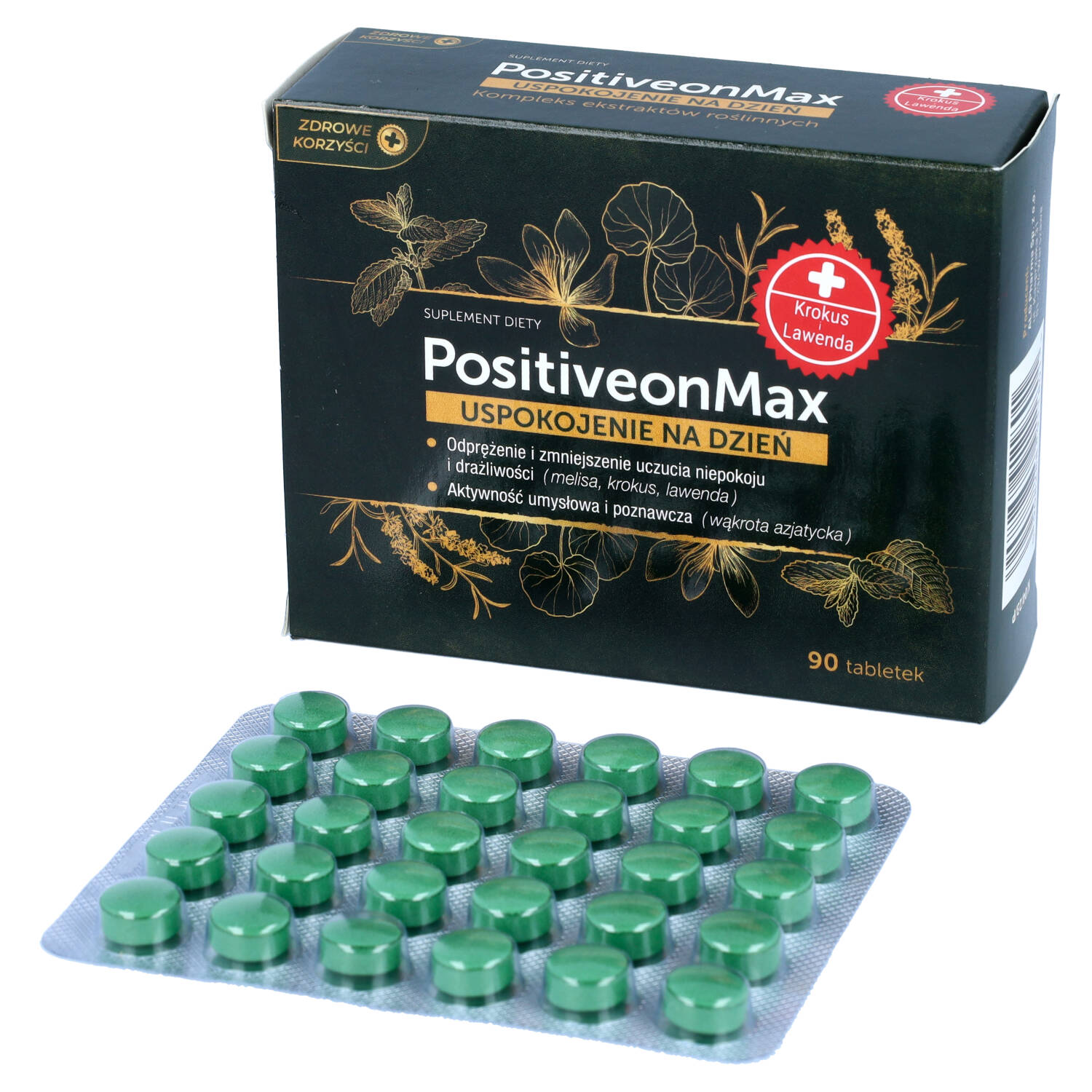Zdrowe korzyści positiveon max, 90 tabletek