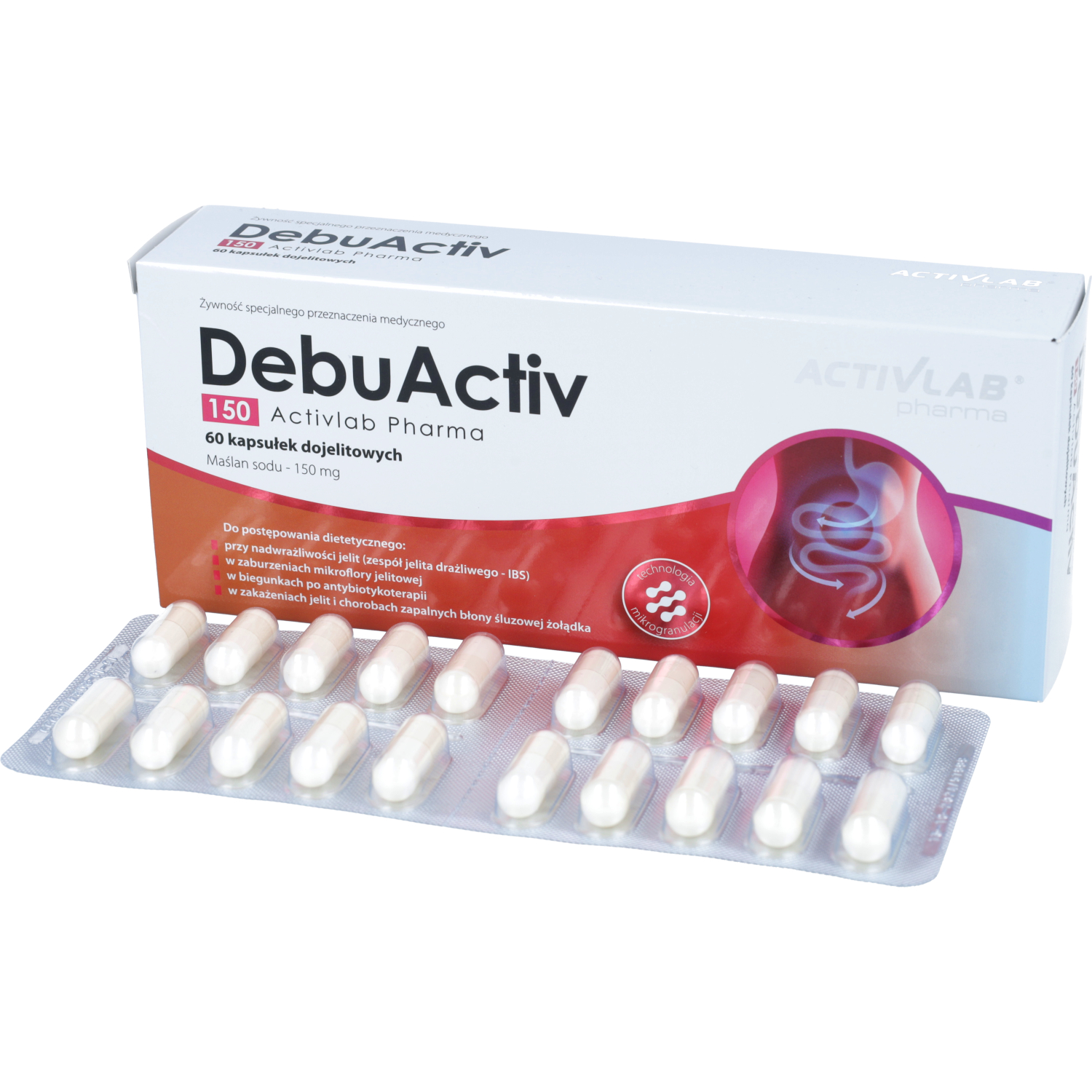 Activlab pharma debuactiv 150, 60 kapsułek dojelitowych
