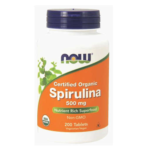 Now foods spirulina 500 mg - tabletki, 200 sztuk