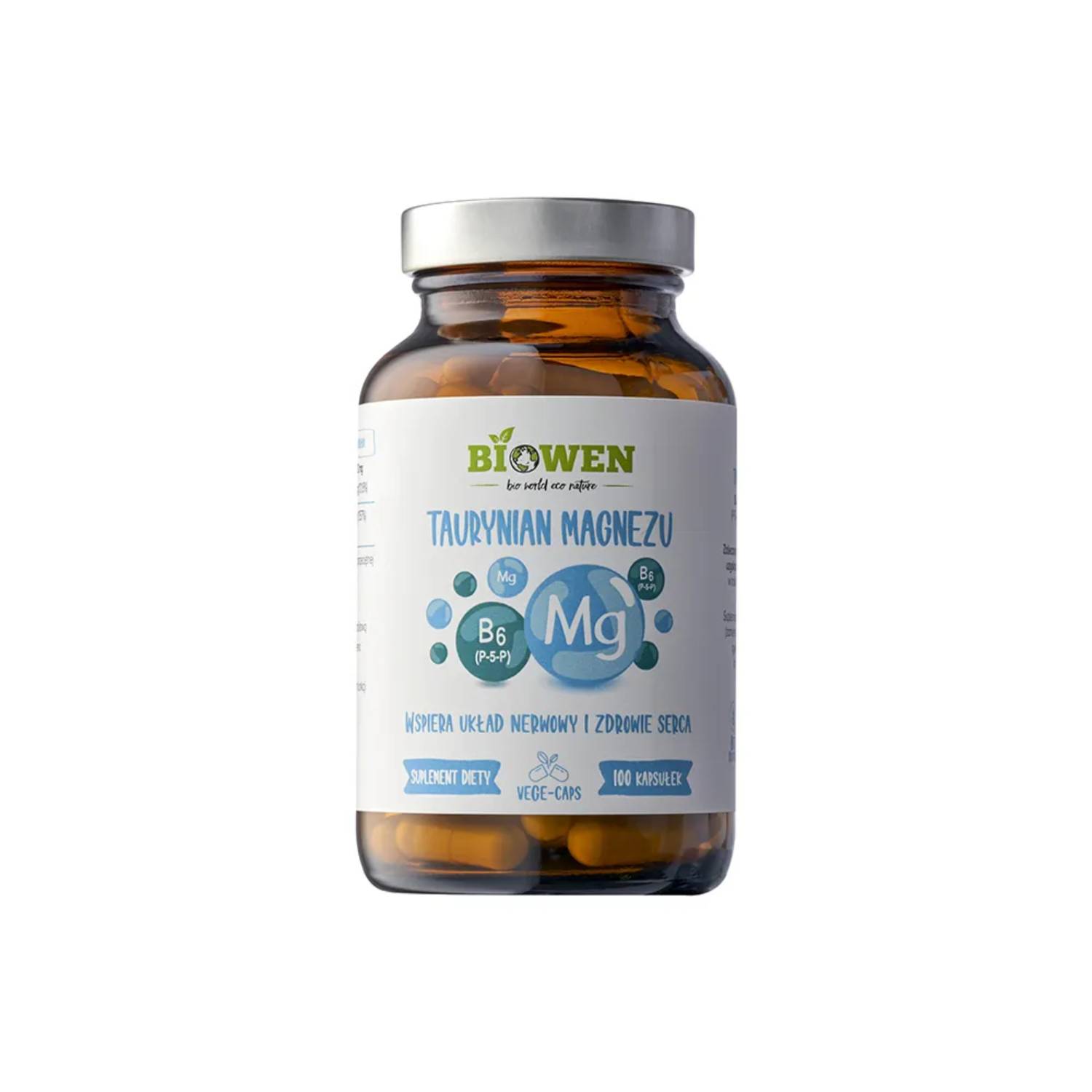 Biowen taurynian magnezu 1200 mg, 100 kapsułek