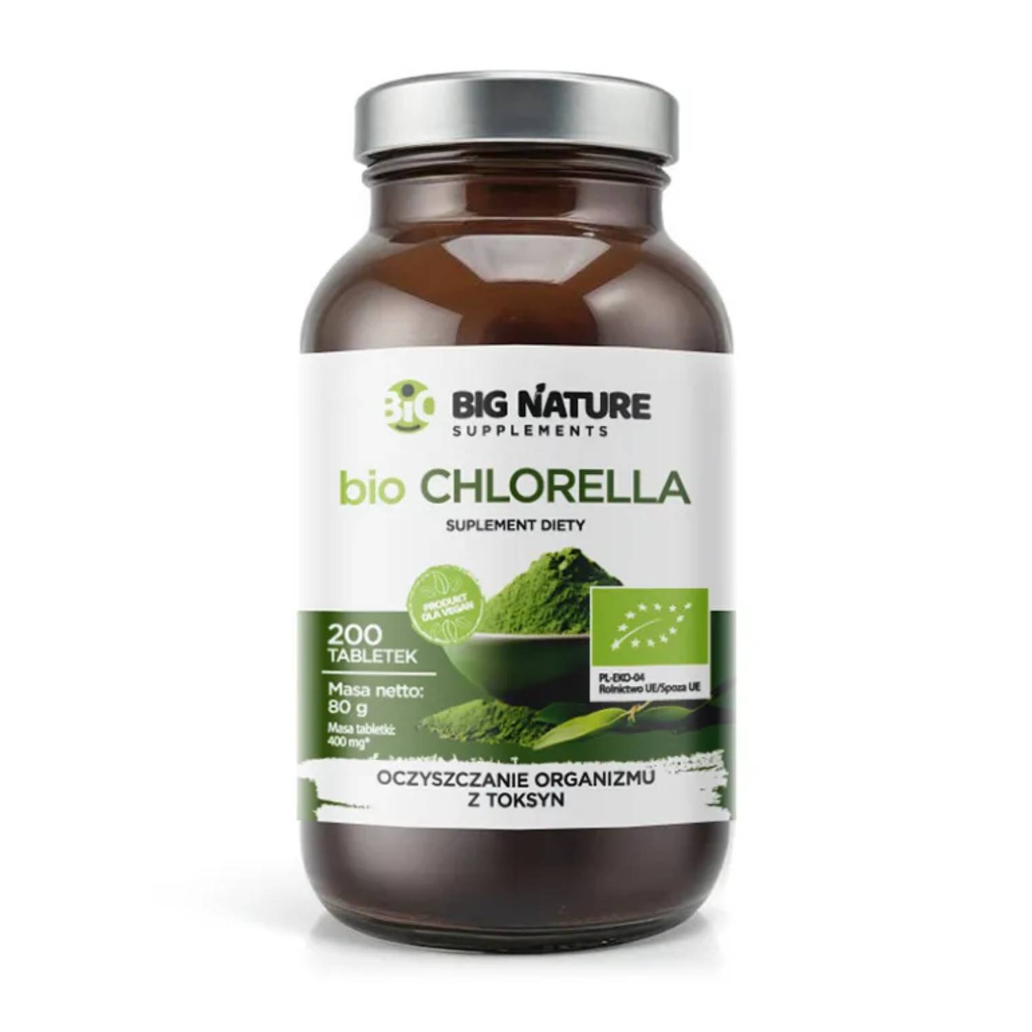 Big nature bio chlorella, 200 tabletek
