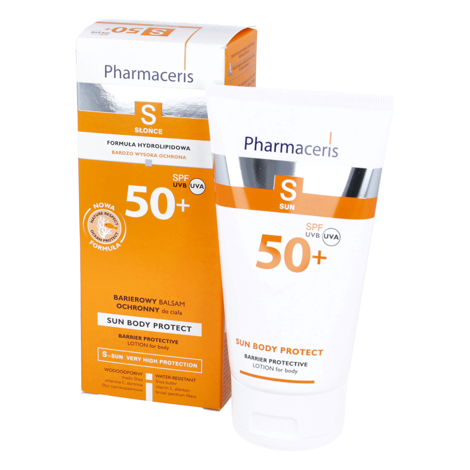 Pharmaceris s sun body protect - barierowy balsam ochronny do ciała spf 50+, 150 ml (data ważności: 31.12.2025)