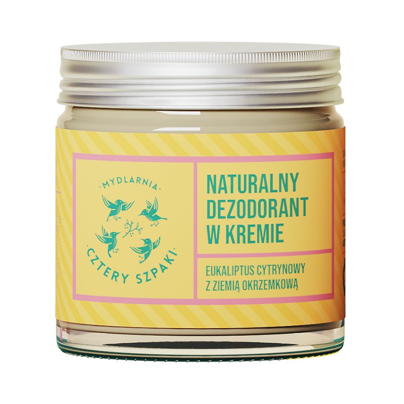 Cztery szpaki - naturalny dezodorant w kremie, eukaliptus cytrynowy, 60 ml