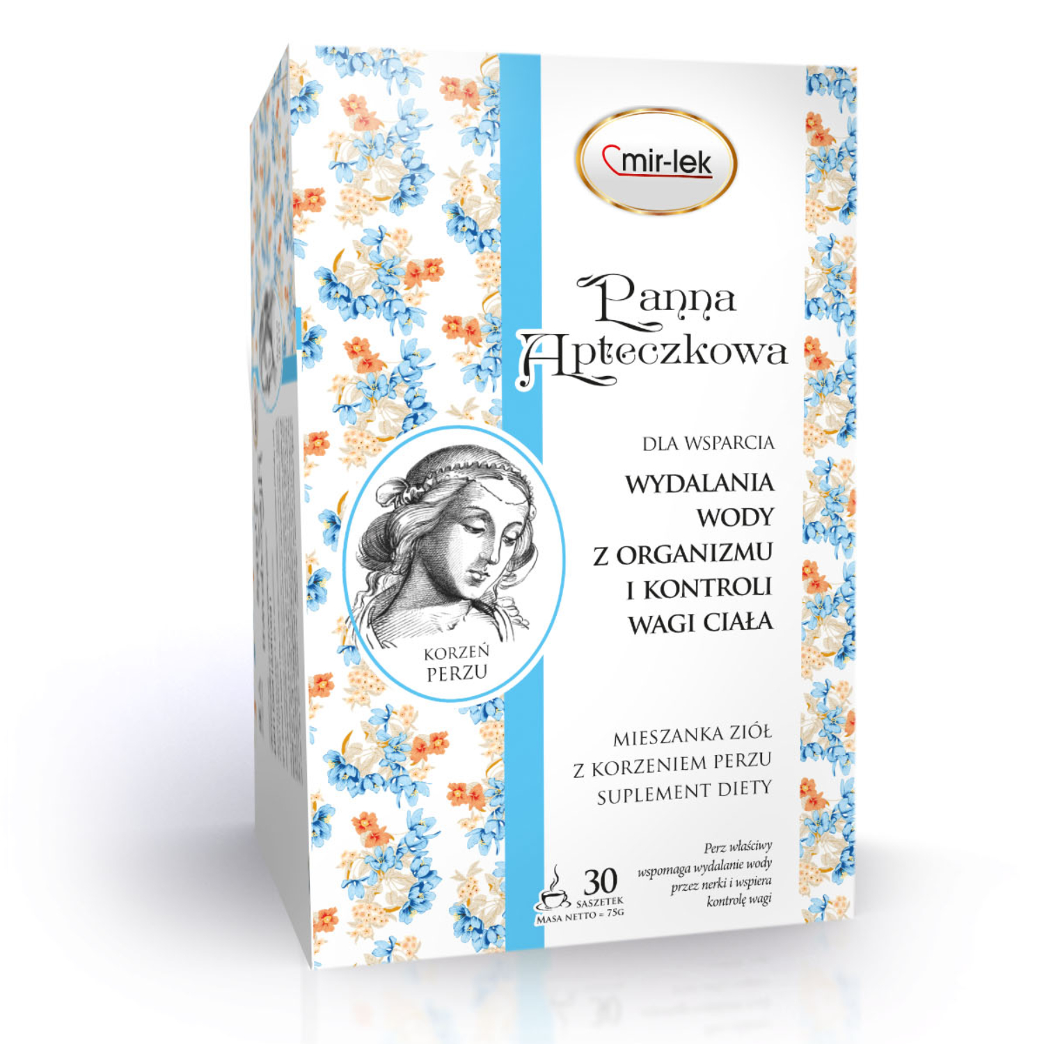 Panna apteczkowa zioła dla wsparcia wydalania wody z organizmu i kontroli wagi ciała, 30 saszetek