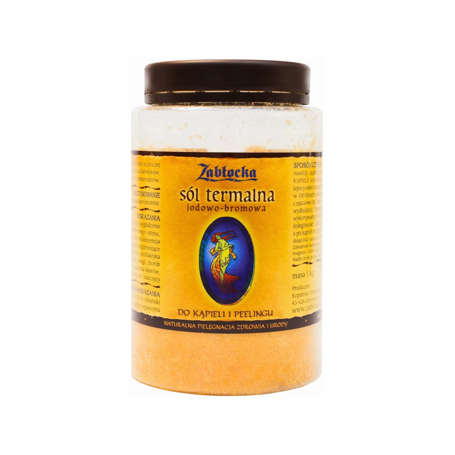 Zabłocka - jodowo-bromowa sól termalna do kąpieli i peelingu, 1 kg