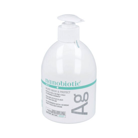 Nanobiotic - med silver, mydło antybakteryjne, 500 ml