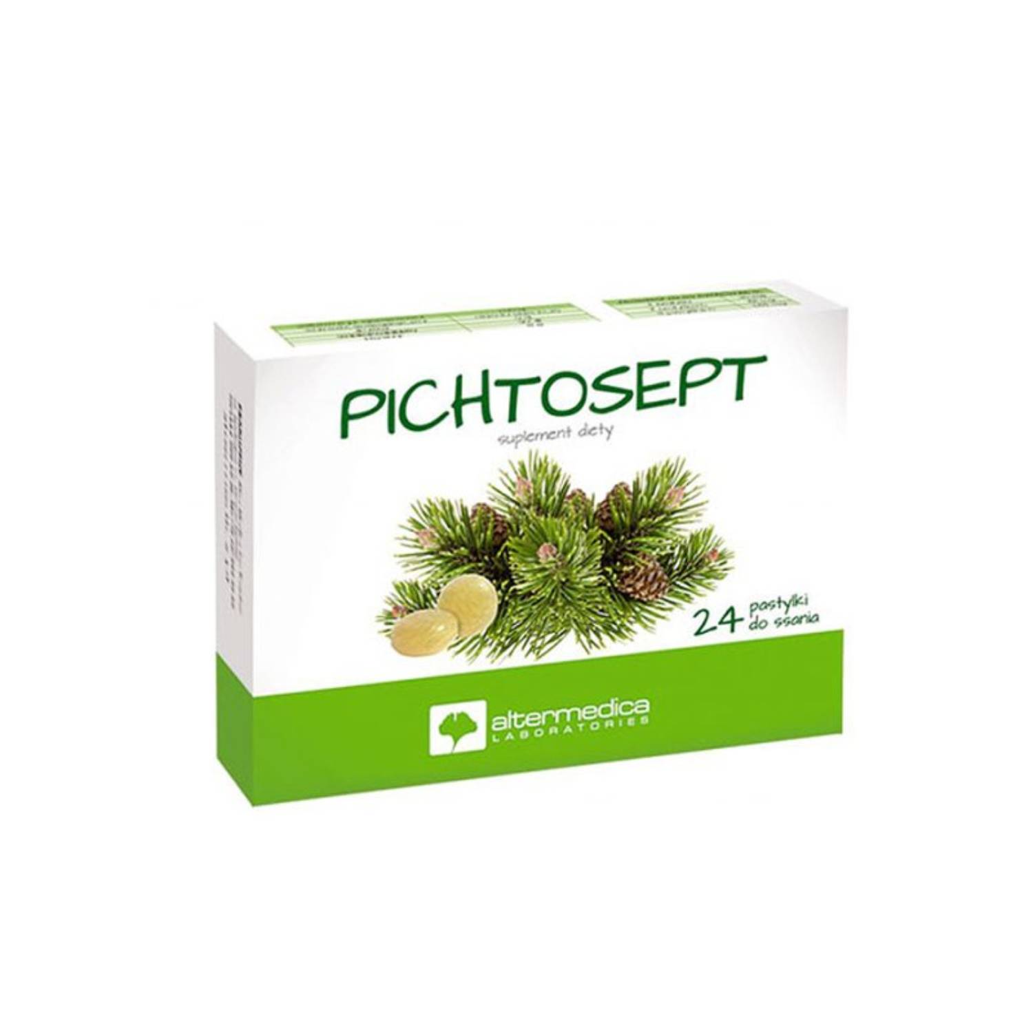 Pichtosept, 24 pastylek do ssania