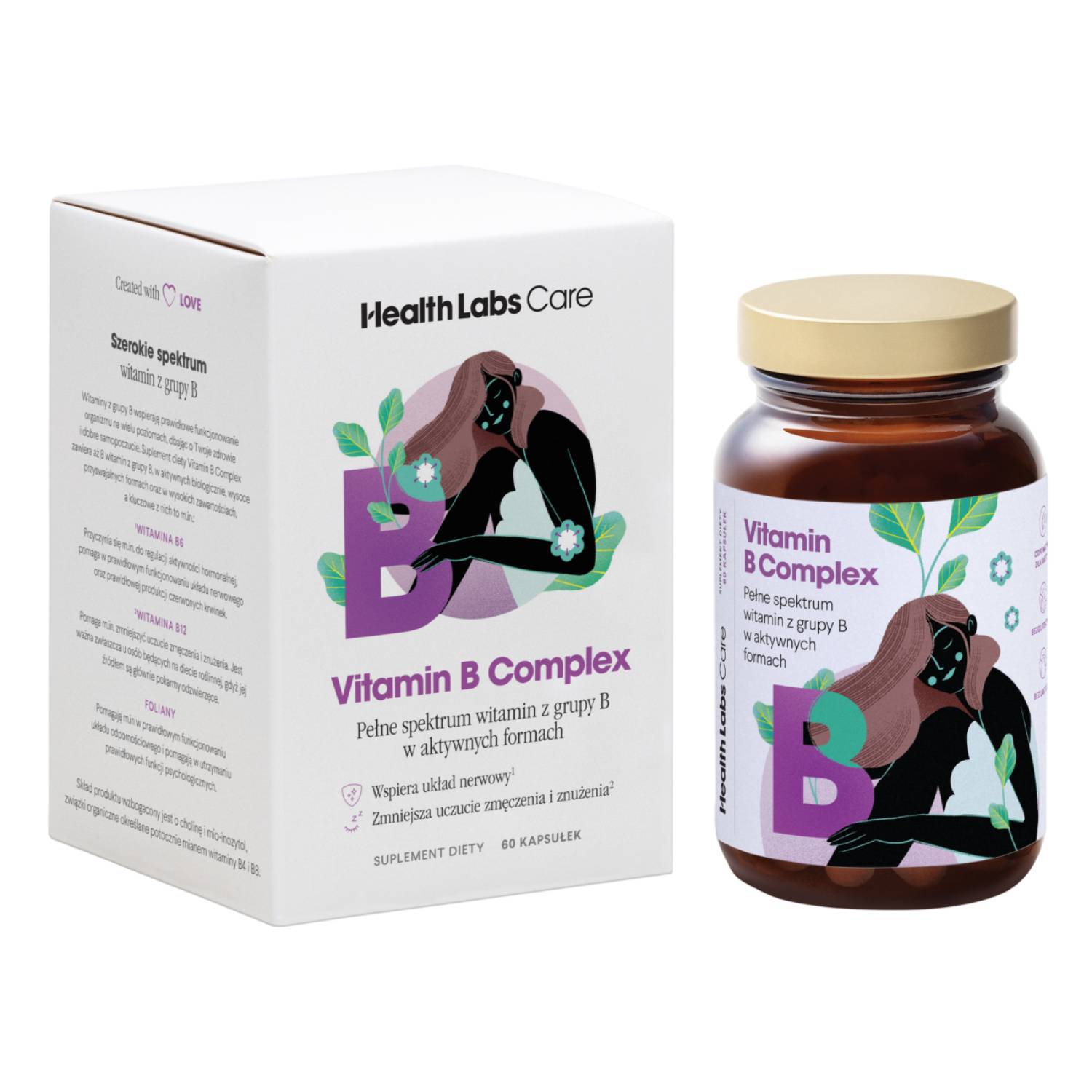 Health labs vitamin b complex, 60 kapsułek