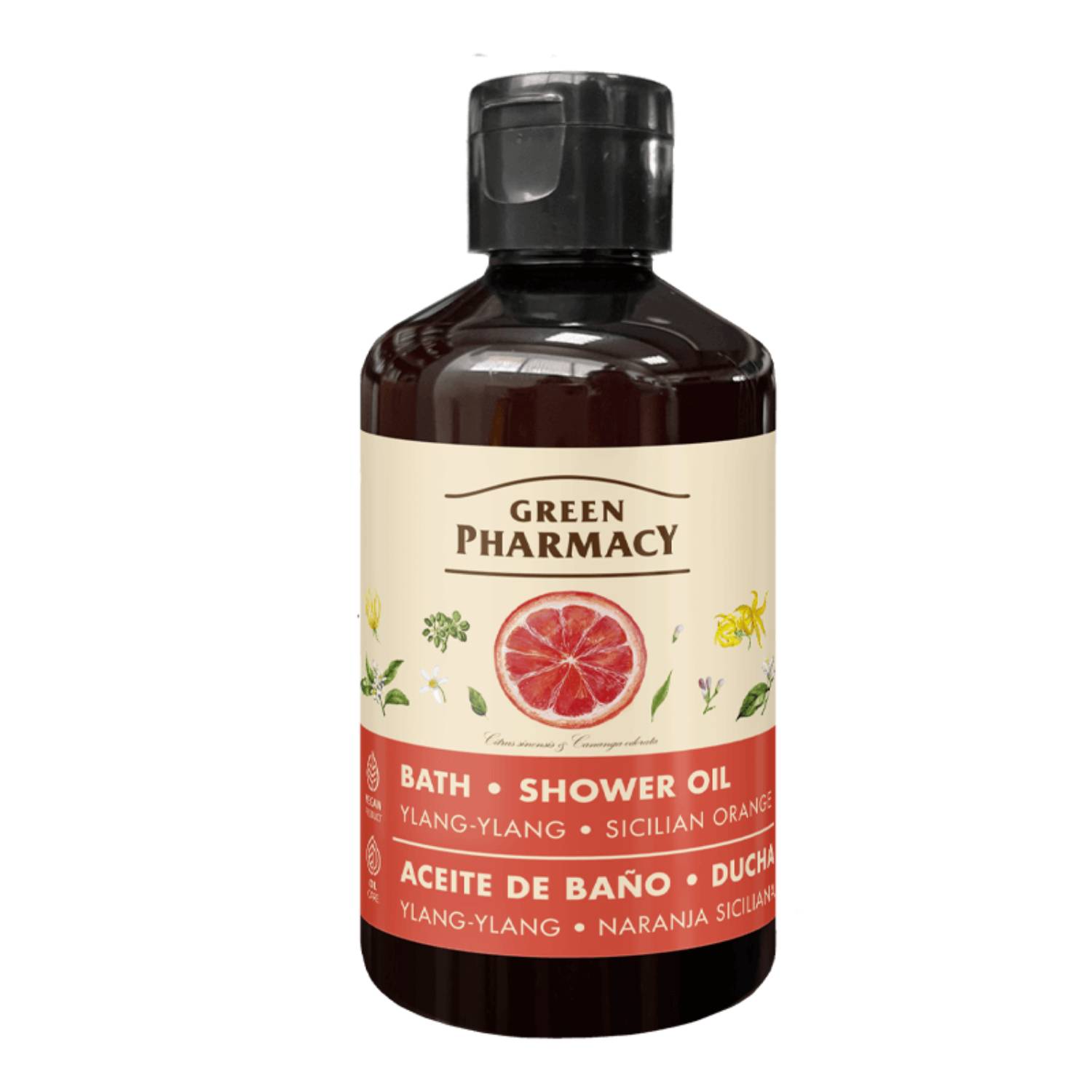 Green pharmacy - olejek do kąpieli i pod prysznic, ylang-ylang i sycylijska pomarańcza, 250 ml