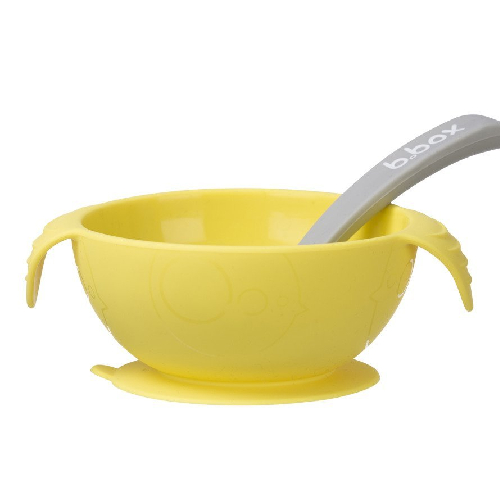 B.box - miseczka silikonowa, lemon sherbet, 1 sztuka (data ważności: 31.12.2025)