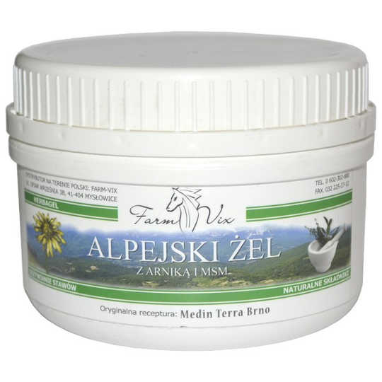 Farm-vix - żel alpejski z arniką i msm, 350 g
