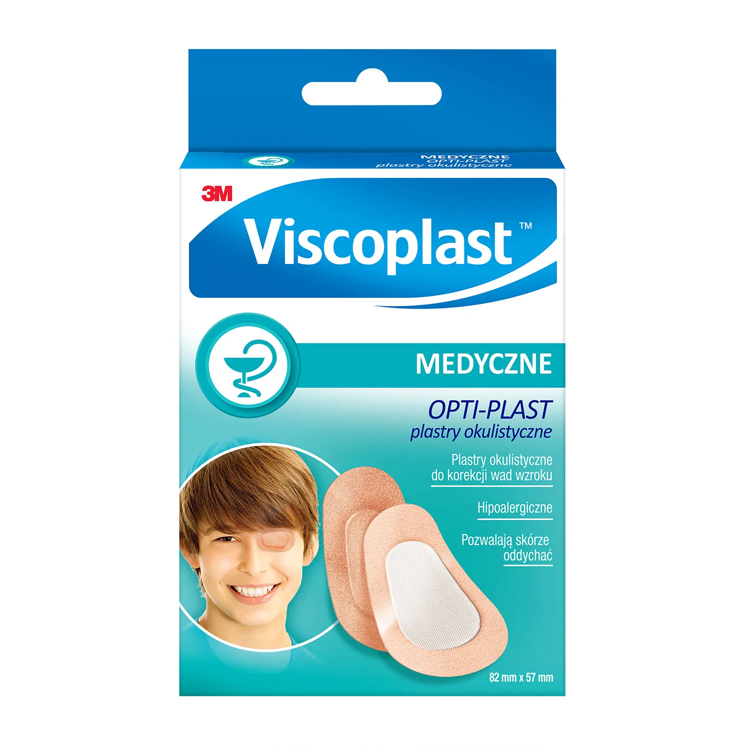 Viscoplast opti-plast - plastry okulistyczne, 82 mm x 57 mm, 10 sztuk