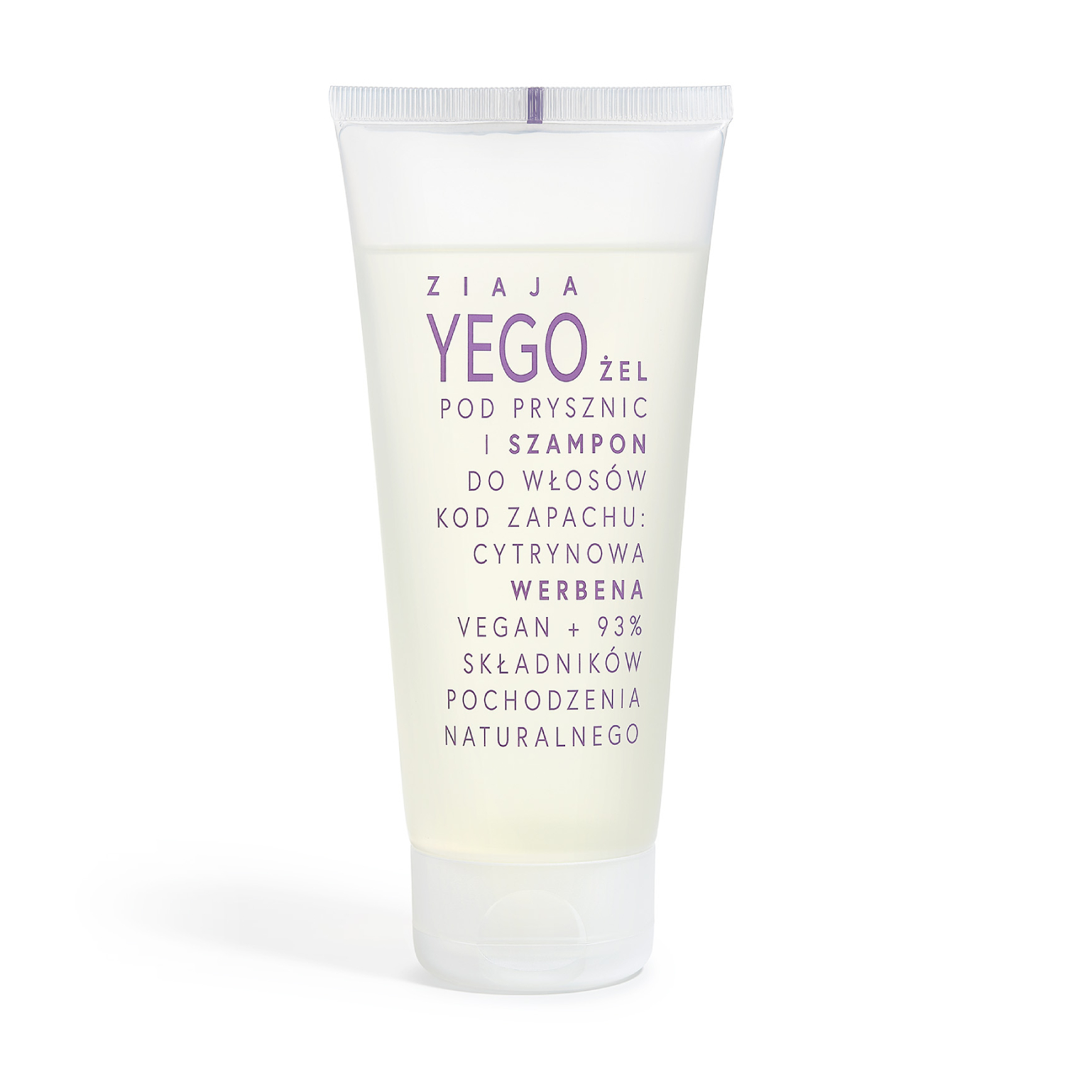 Ziaja yego - żel pod prysznic i szampon do włosów, kod zapachu: cytrynowa werbena, 200 ml