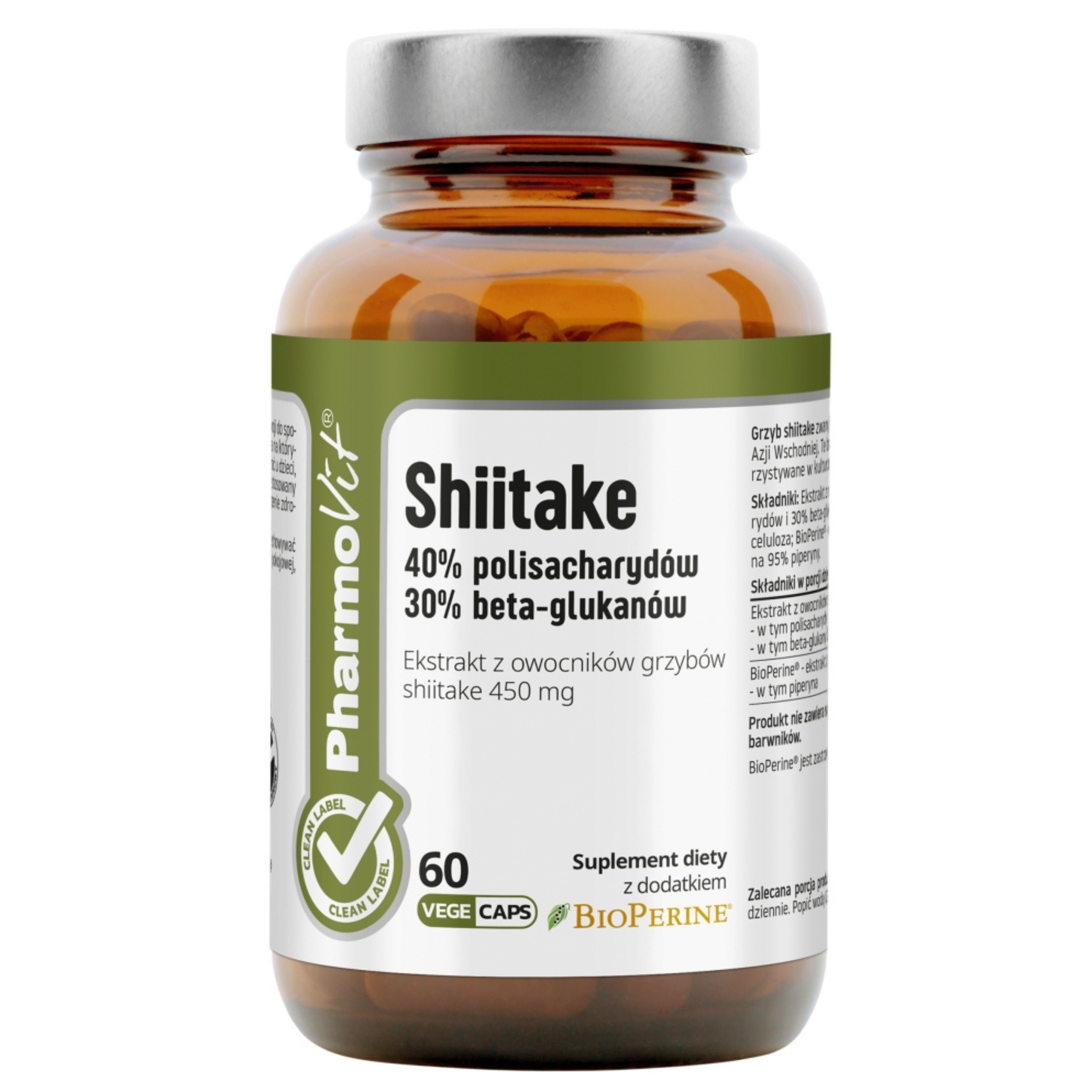 Pharmovit shiitake, 60 kapsułek