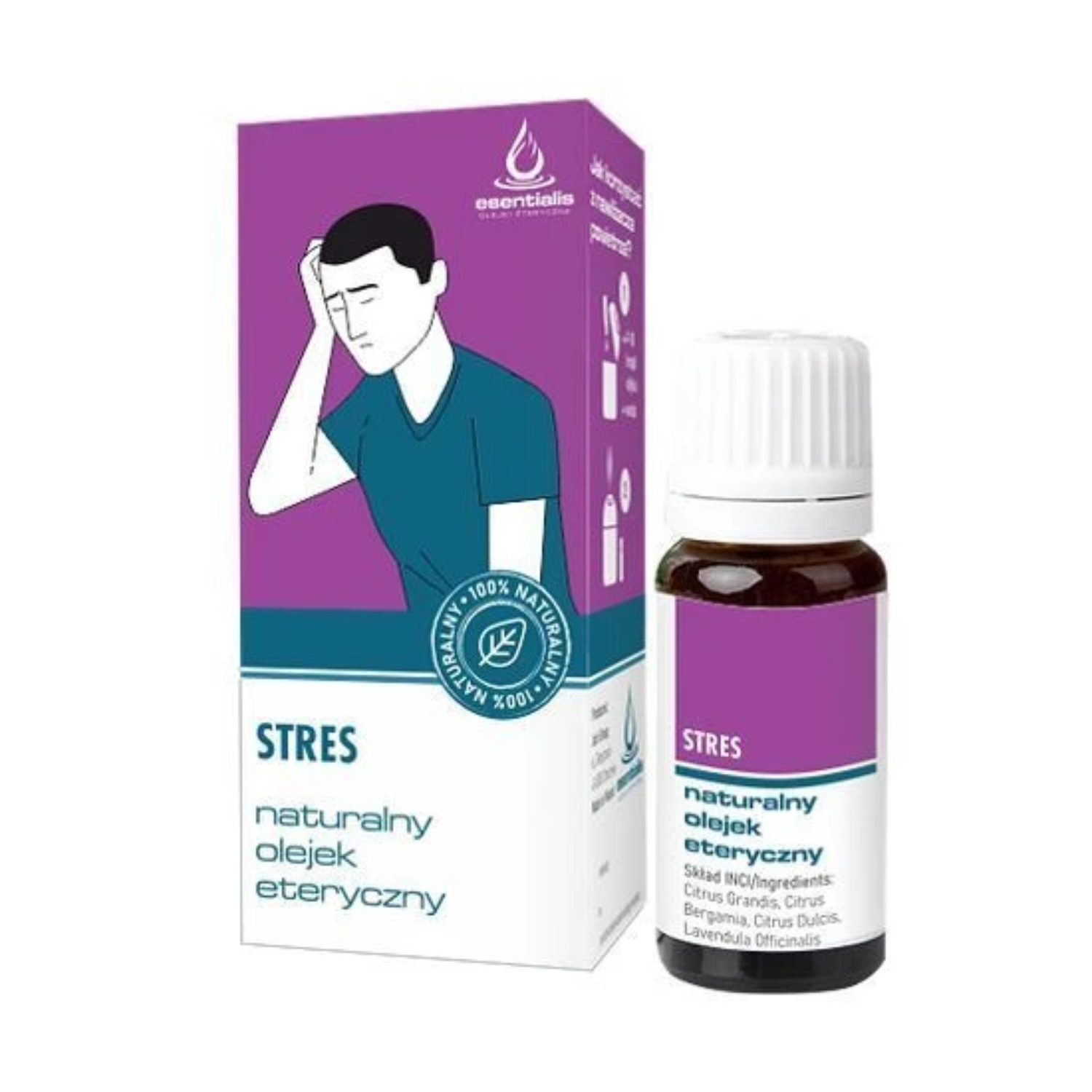 Essentials - naturalny olejek eteryczny stres, 10 ml