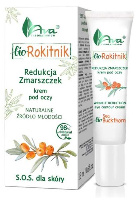 Ava bio rokitnik - krem redukujący zmarszczki pod oczy, 15 ml