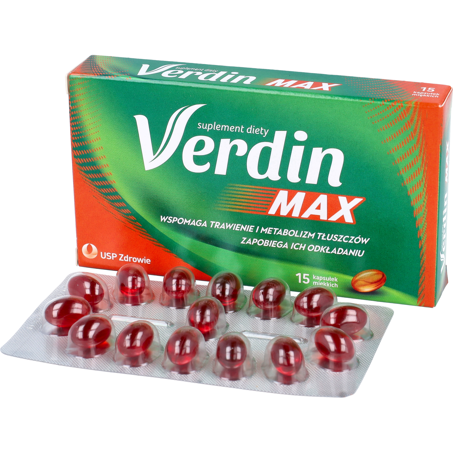Verdin max - wspomaganie trawienie, 15 kapsułek