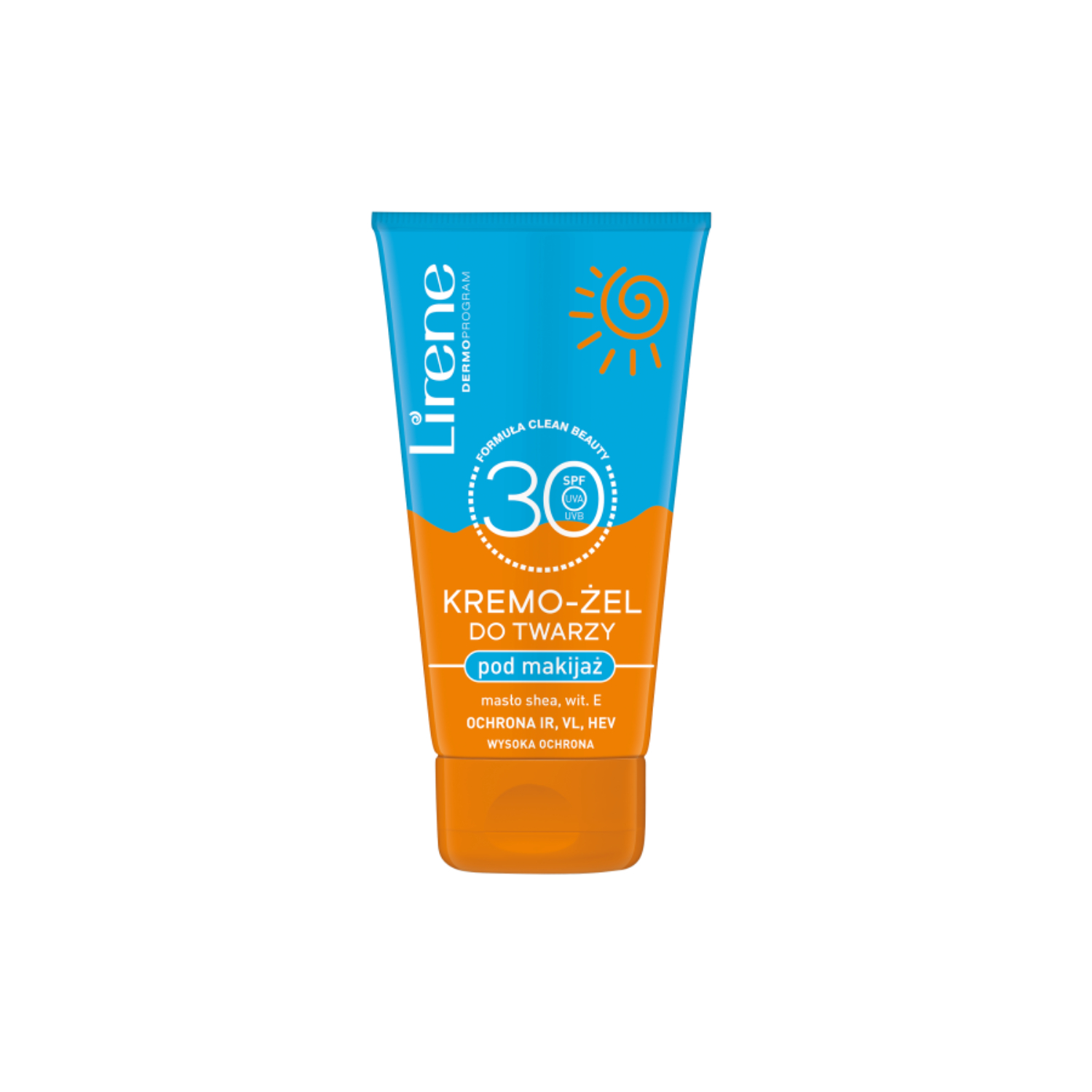 Lirene dermo - krem-żel do twarzy pod makijaż z filtrem spf30, 50 ml
