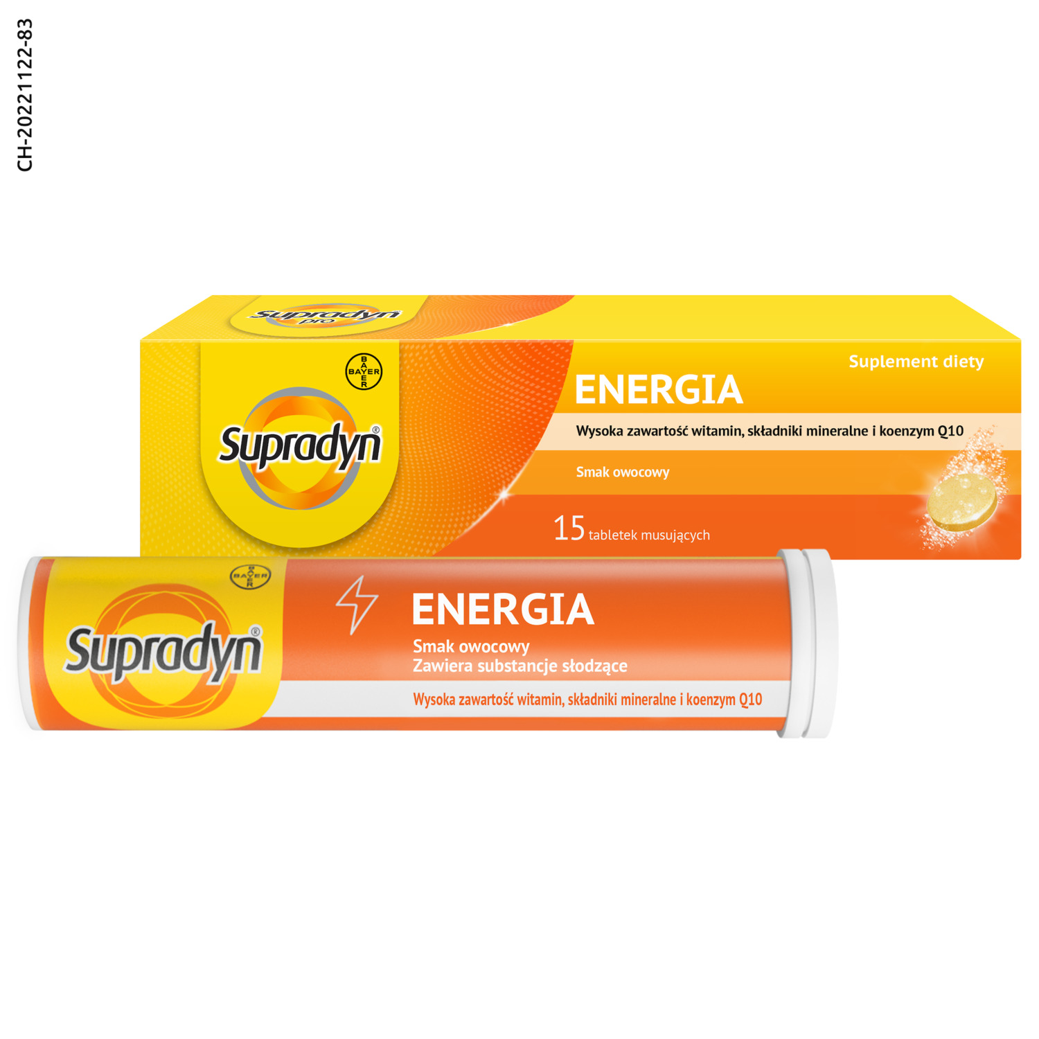 Supradyn intensia energy, 15 tabletek musujących