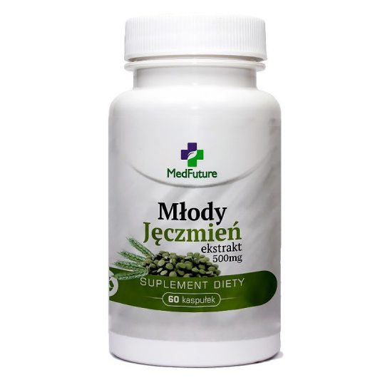 Medfuture młody jęczmień ekstrakt 500 mg, 60 kapsułek