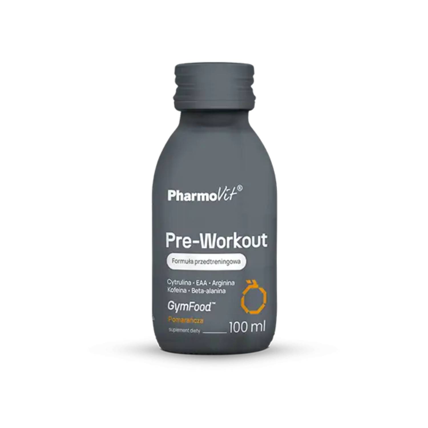 Pharmovit pre-workout, smak pomarańczowy, 100 ml