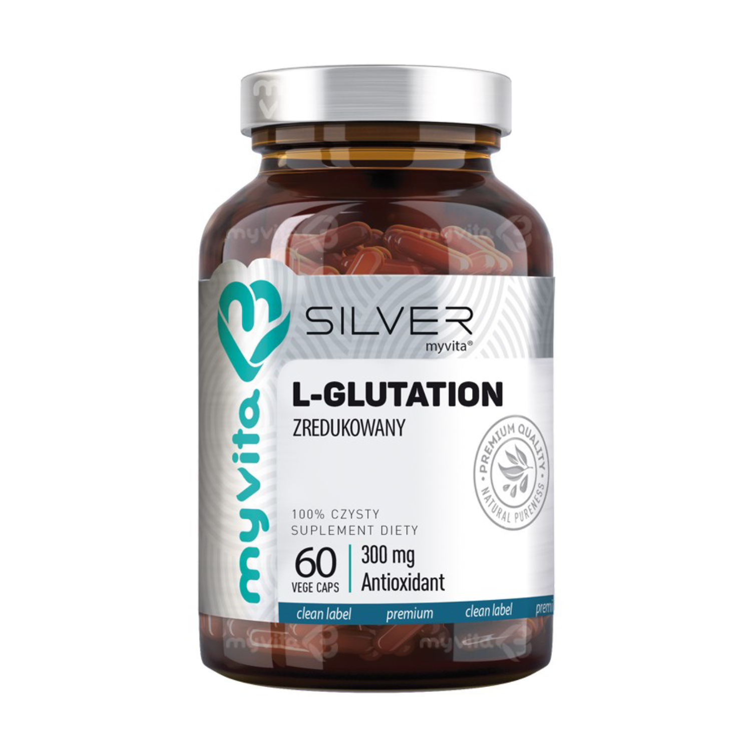 Myvita l-glutation 300 mg, 60 kapsułek