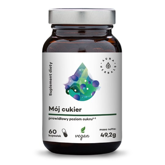 Aura herbals mój cukier, 60 kapsułek