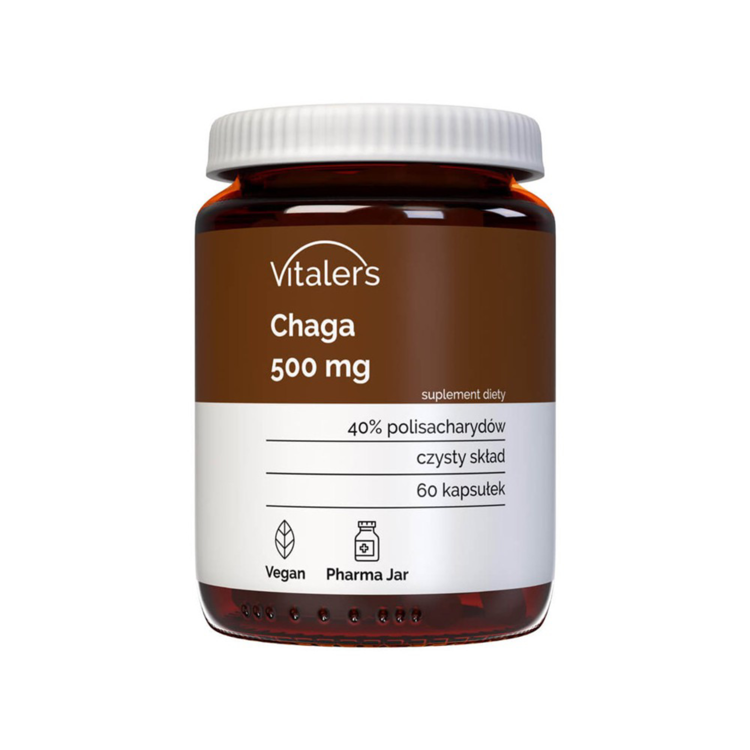 Vitaler's chaga 500 mg, 60 kapsułek