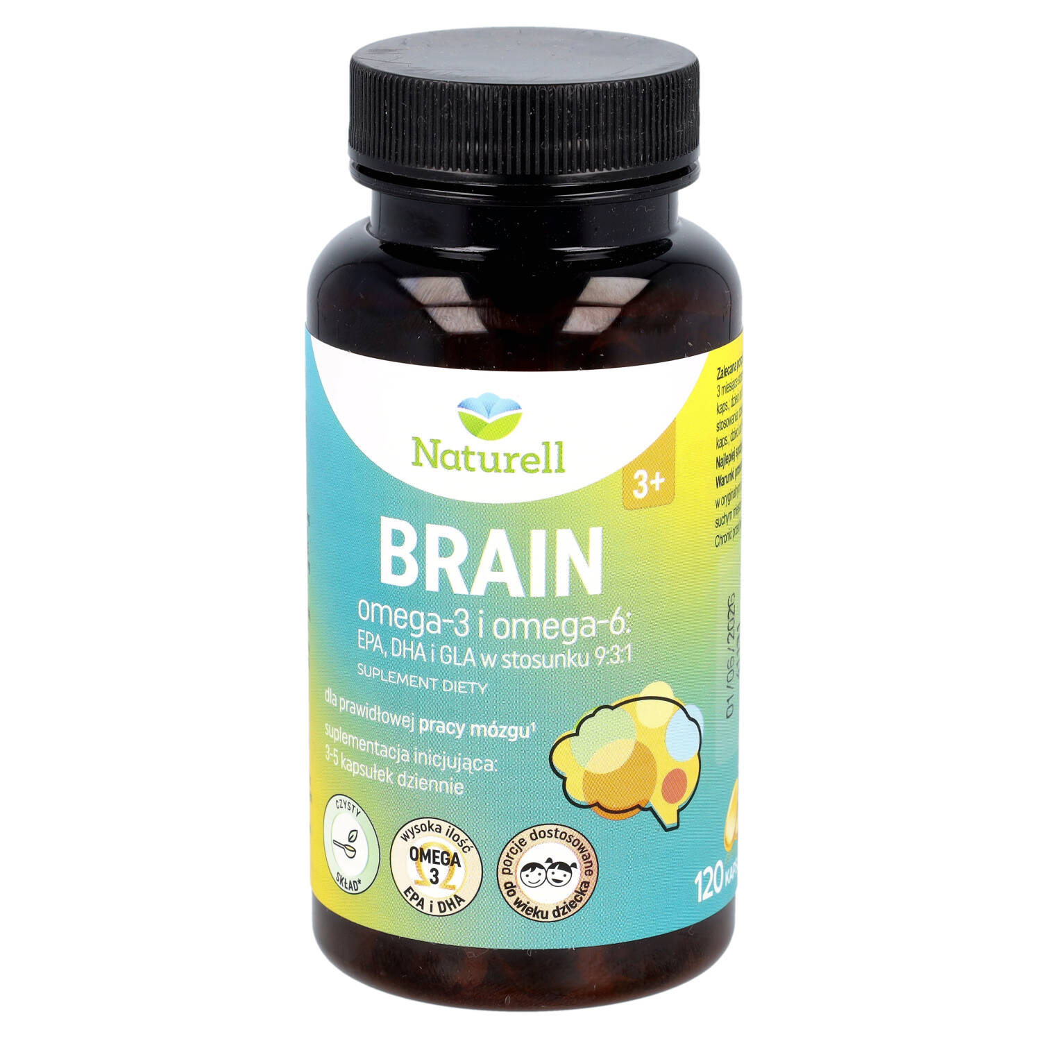 Naturell, brain, 120 kapsułek