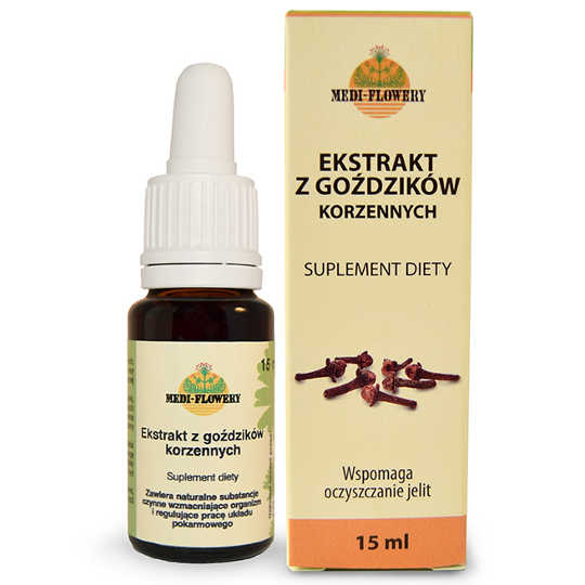 Medi-flowery ekstrakt z goździków korzennych, krople, 15 ml