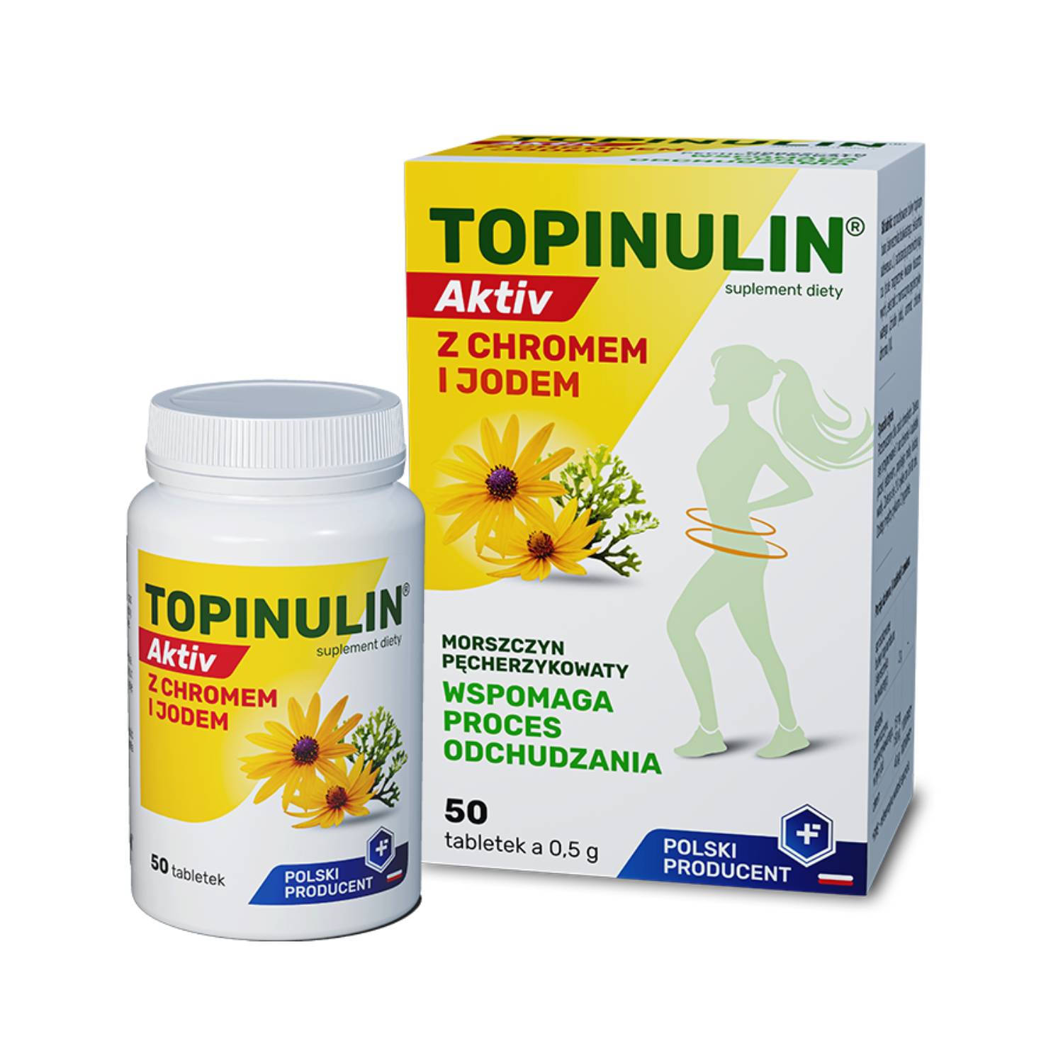 Topinulin aktiv z chromem i jodem, 50 tabletek