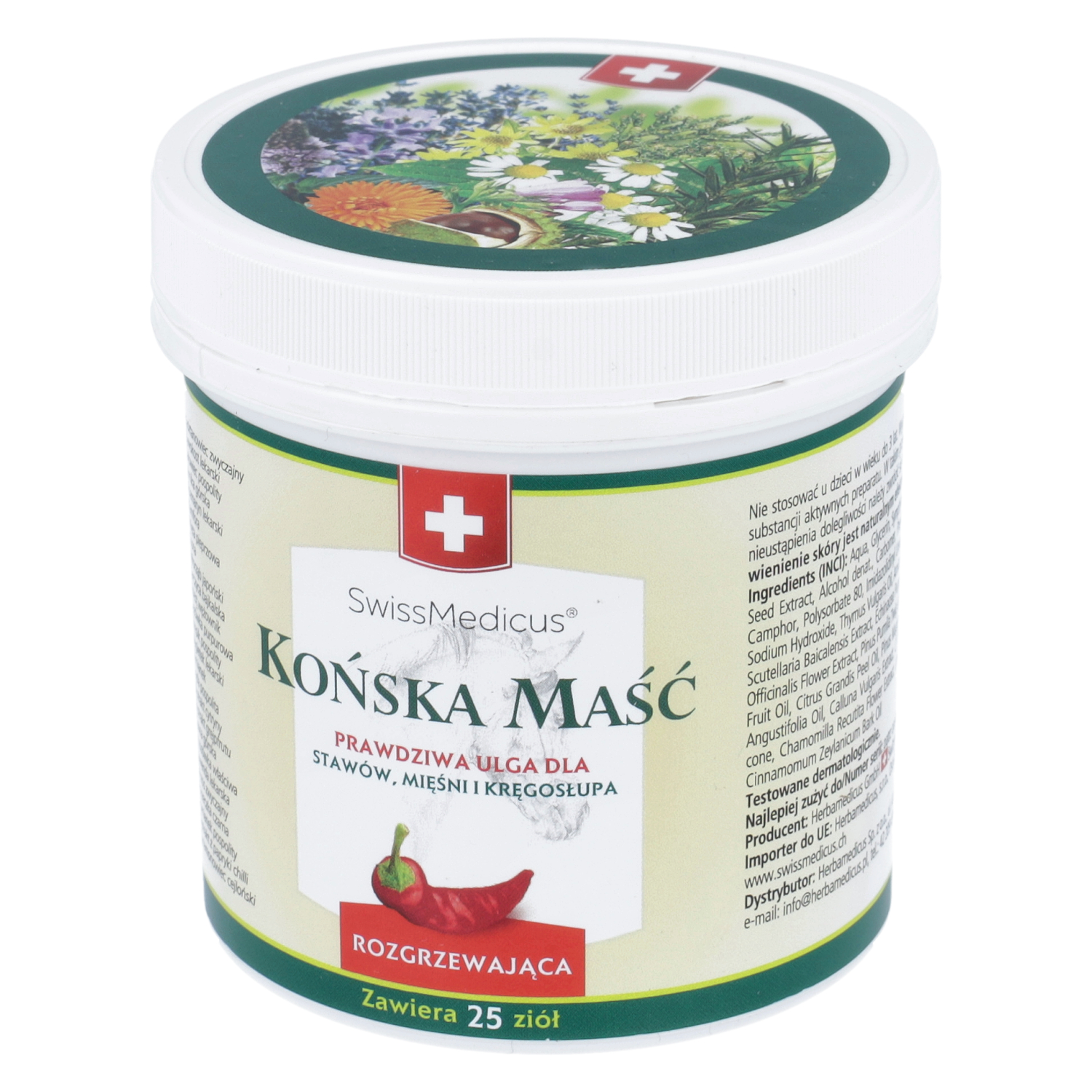 Herbamedicus - maść końska rozgrzewająca, 250 ml