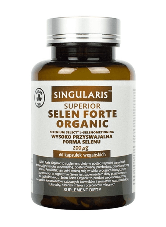 Singularis selen forte organic, 60 kapsułek (data ważności: 31.03.2026)