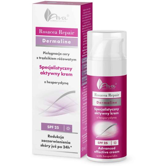 Ava rosacea repair - specjalistyczny aktywny krem z hesperydyną spf 25, 50 ml