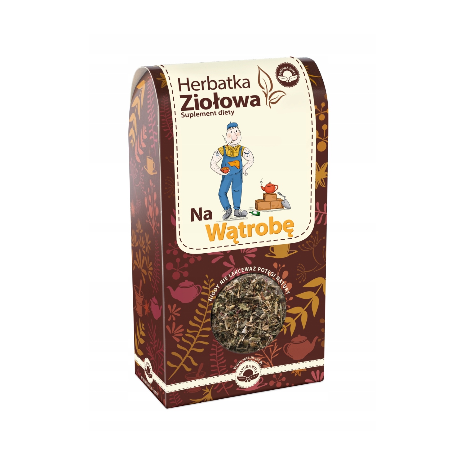 Natura wita - herbatka ziołowa, na wątrobę, 80 g