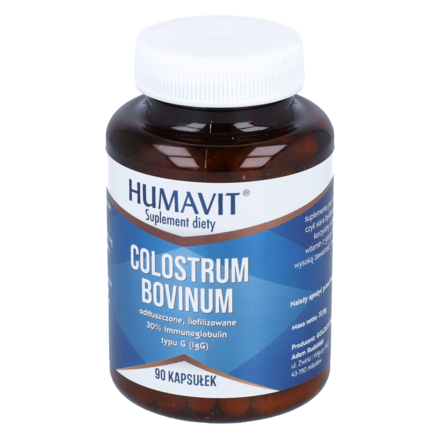Humavit colostrum bovinum, 90 kapsułek