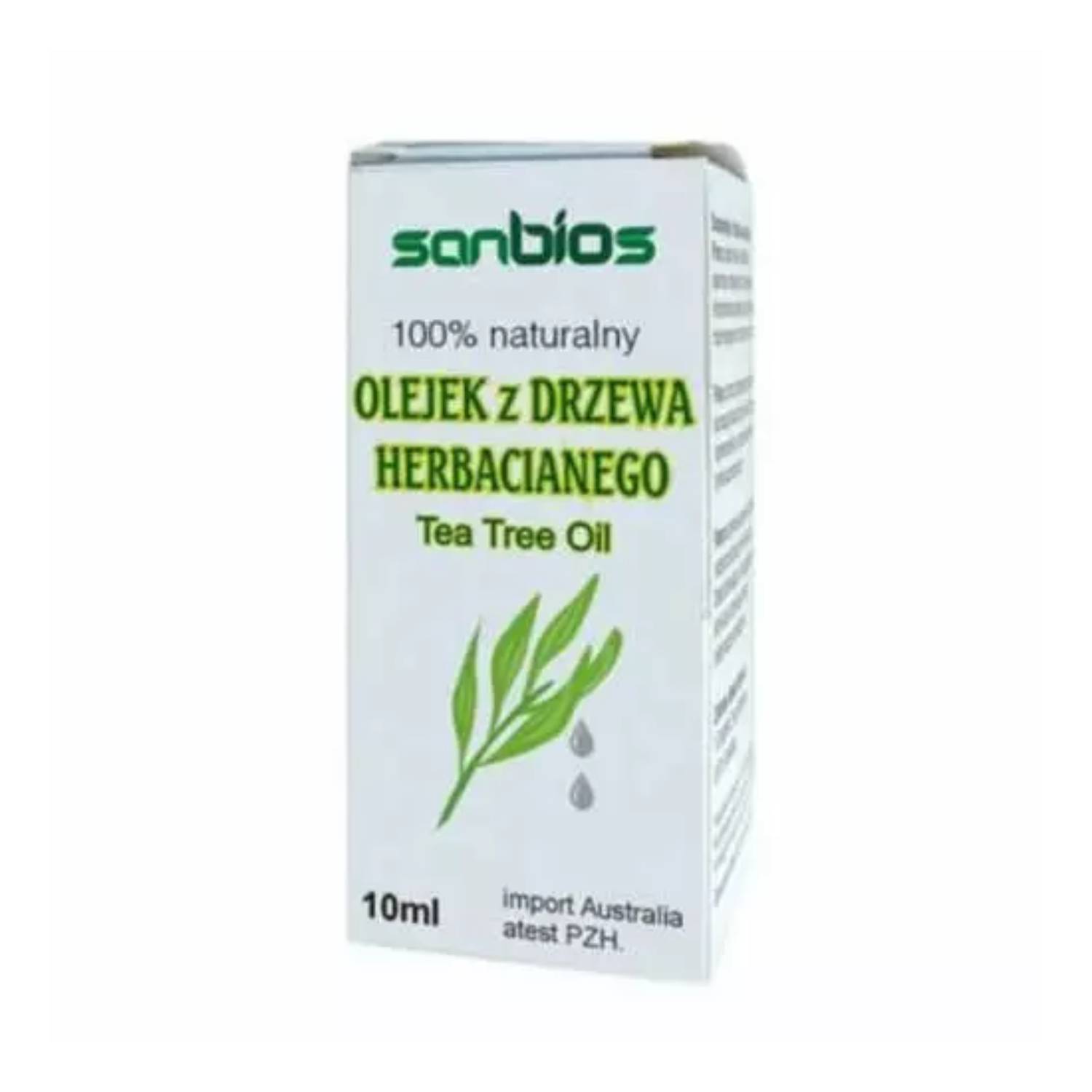 Sanbios - olejek z drzewa herbacianego, 100% naturalny, 10 ml