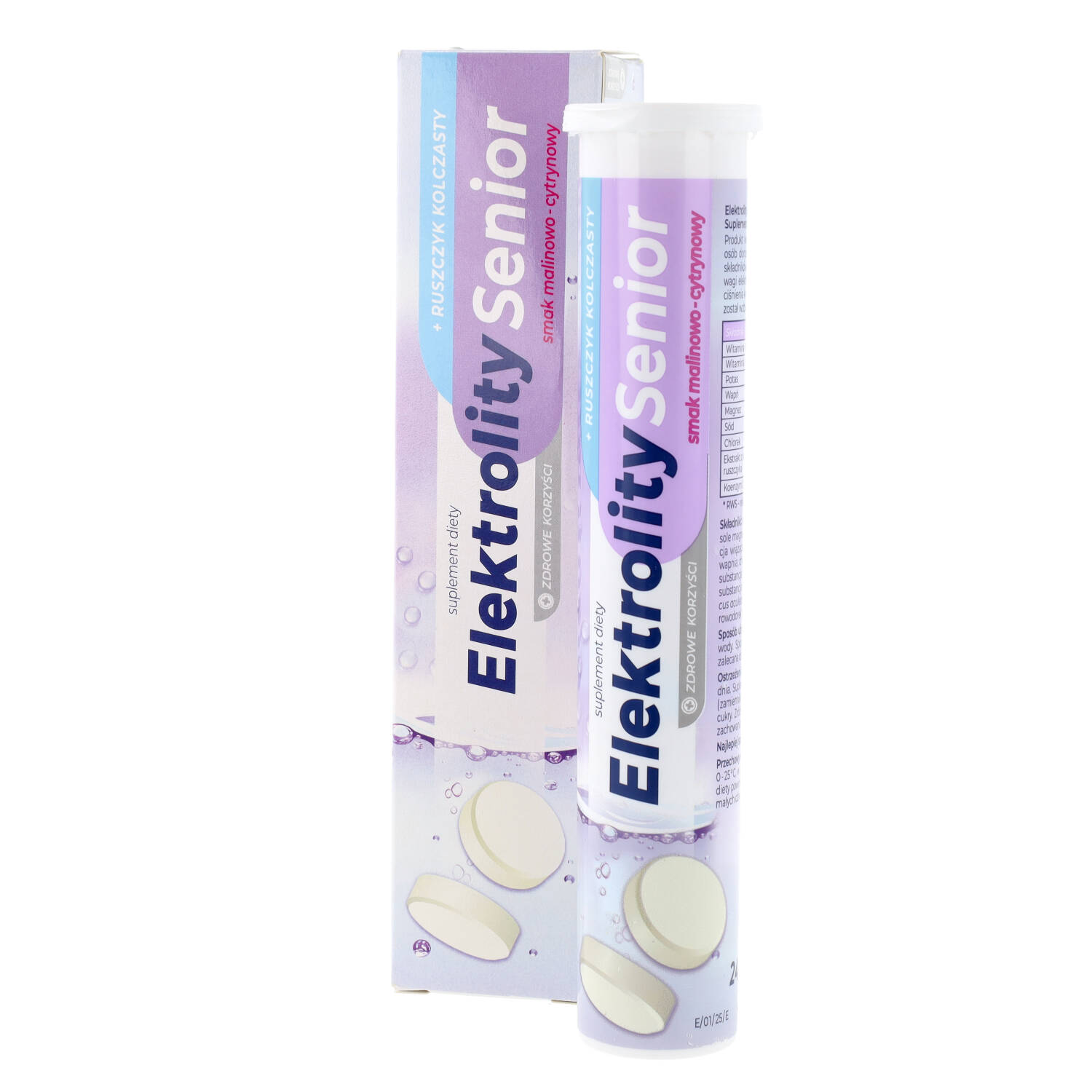 Zdrowe korzyści - elektrolity senior, 24 tabletki musujące