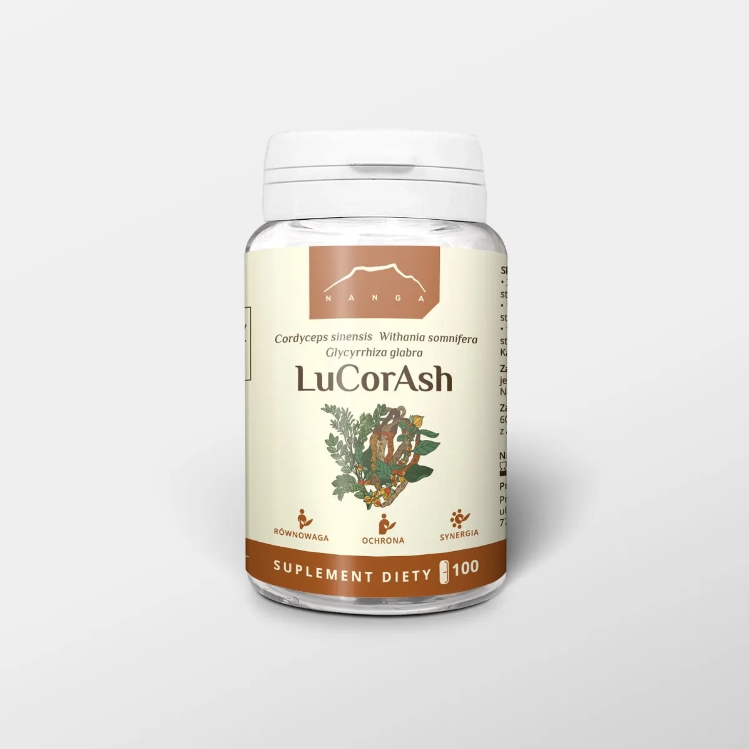 Nanga lucorash 500 mg, 100 kapsułek