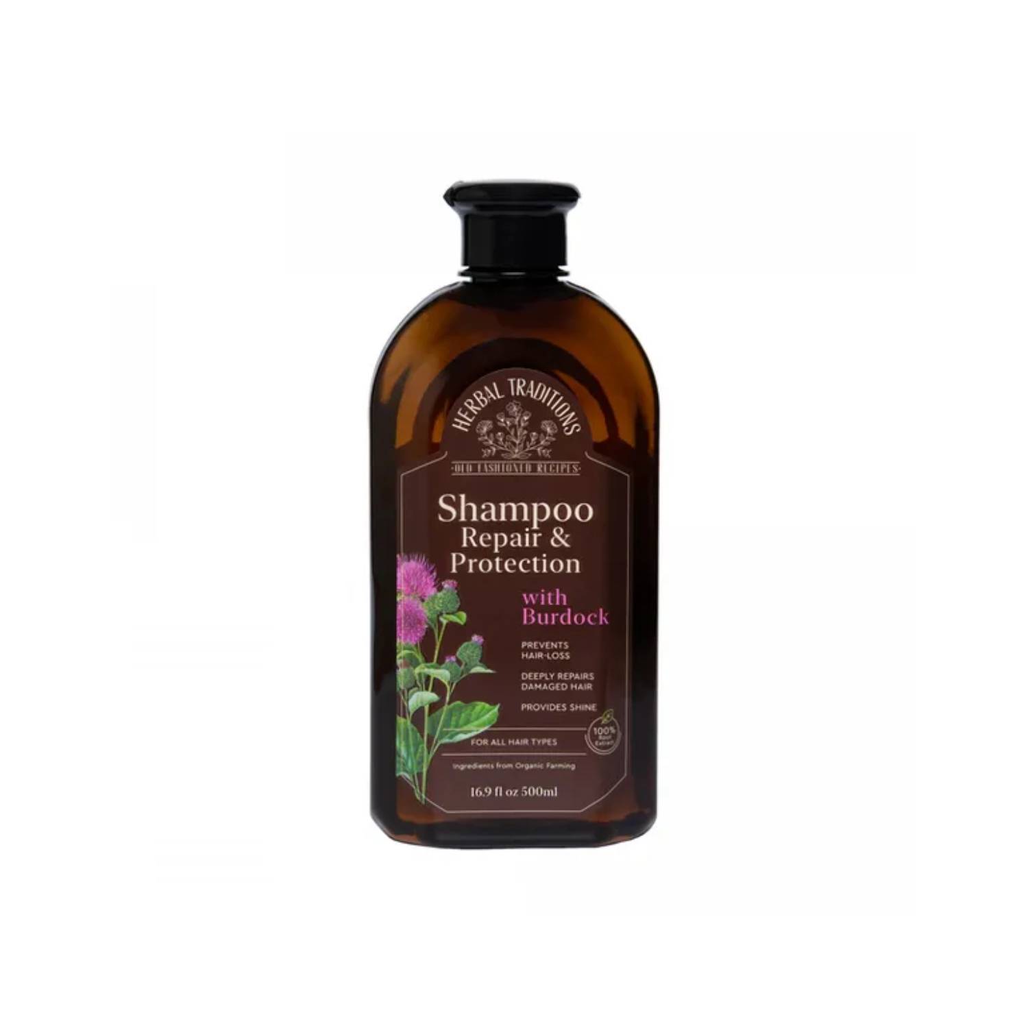 Herbal traditions - szampon łopianowy regerenujący, 500 ml