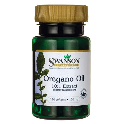 Swanson oregano oil 10:1 extract 150 mg, 120 kapsułek