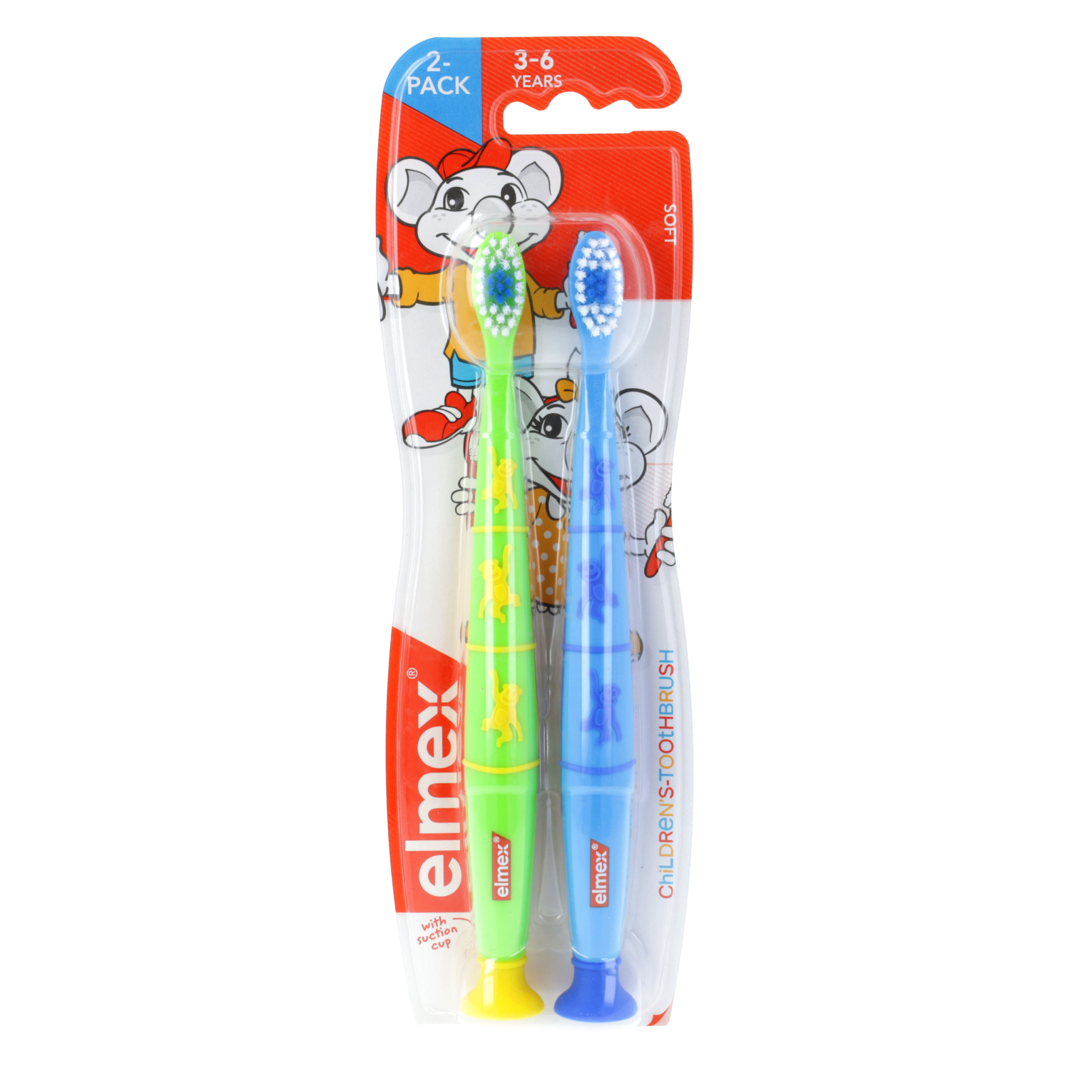 Elmex - szczoteczka dla dzieci 3-6 lat, miękka, 2 sztuki