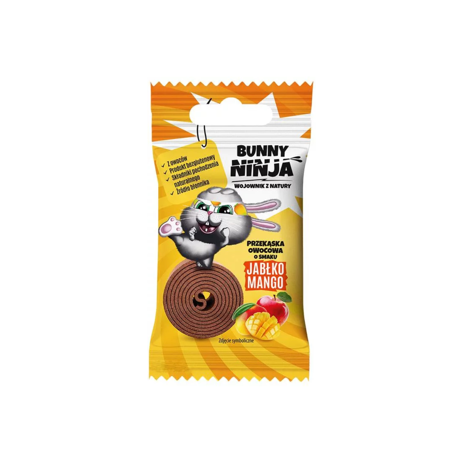Bunny ninja - przekąska o smaku jabłka i mango, 15 g