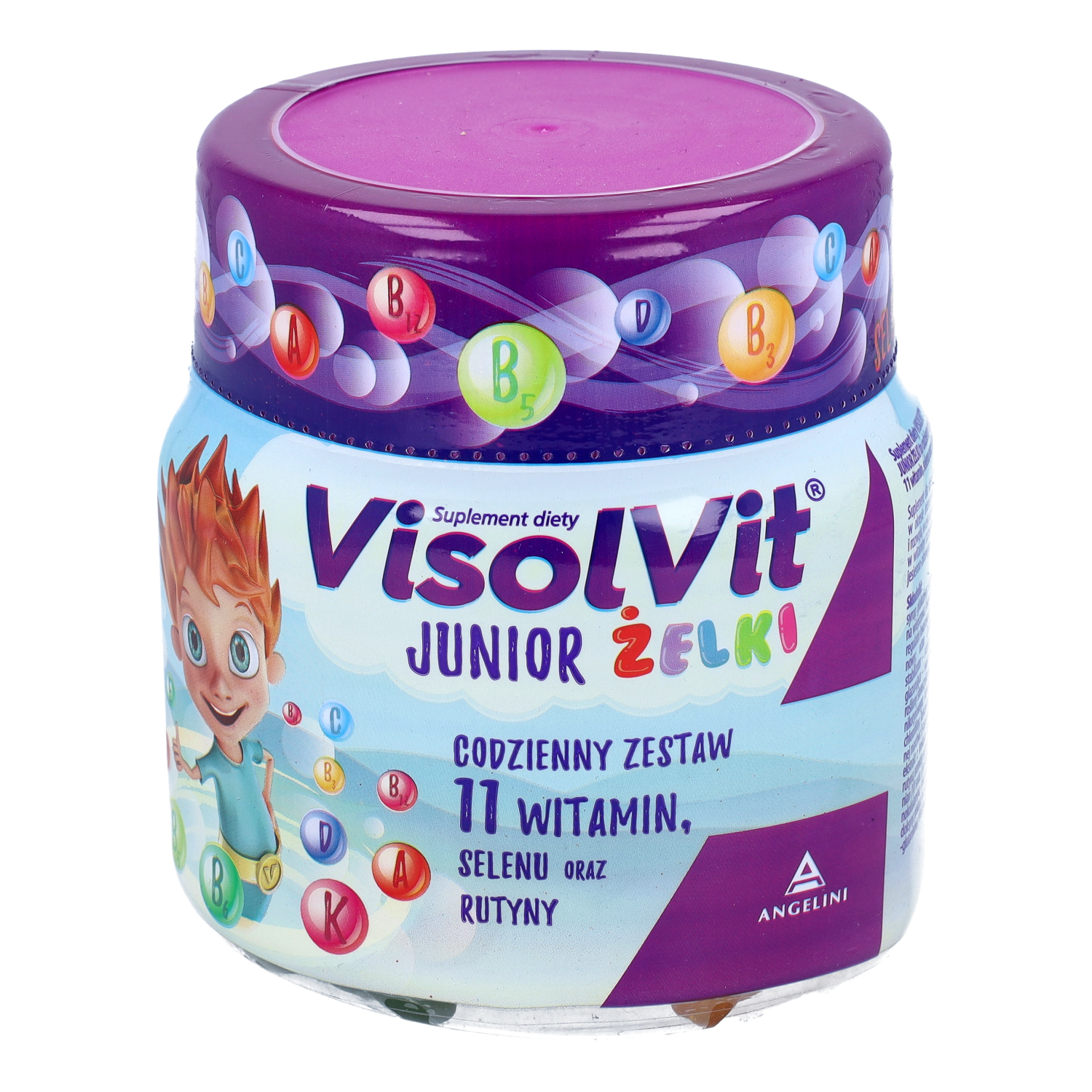 Visolvit junior, smak owocowy, 50 żelków