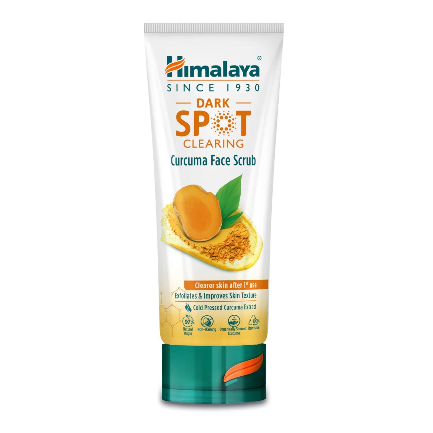 Himalaya dark spot clearing curcuma - rozjaśniający przebarwienia peeling do twarzy, 75 ml