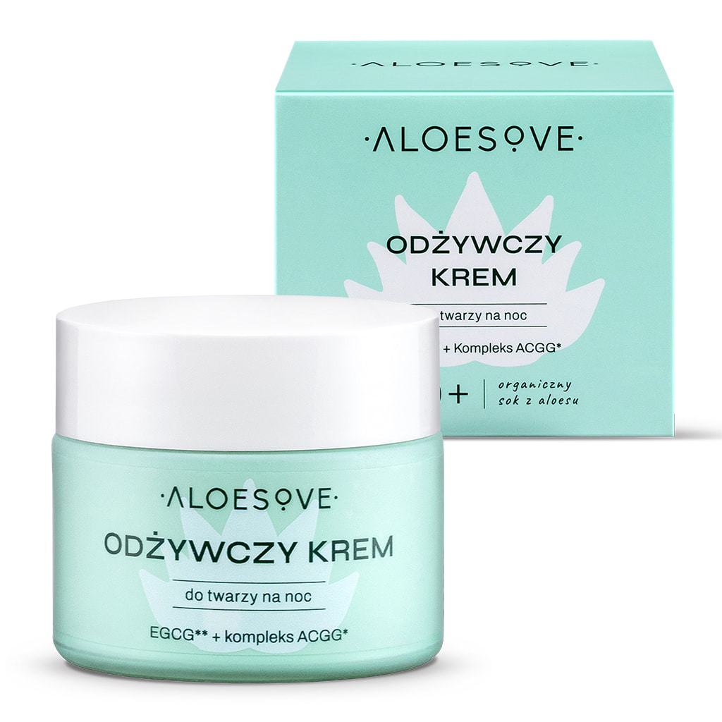Sylveco aloesove - odżywczy krem do twarzy na noc, 50 ml (data ważności: 31.01.2026)