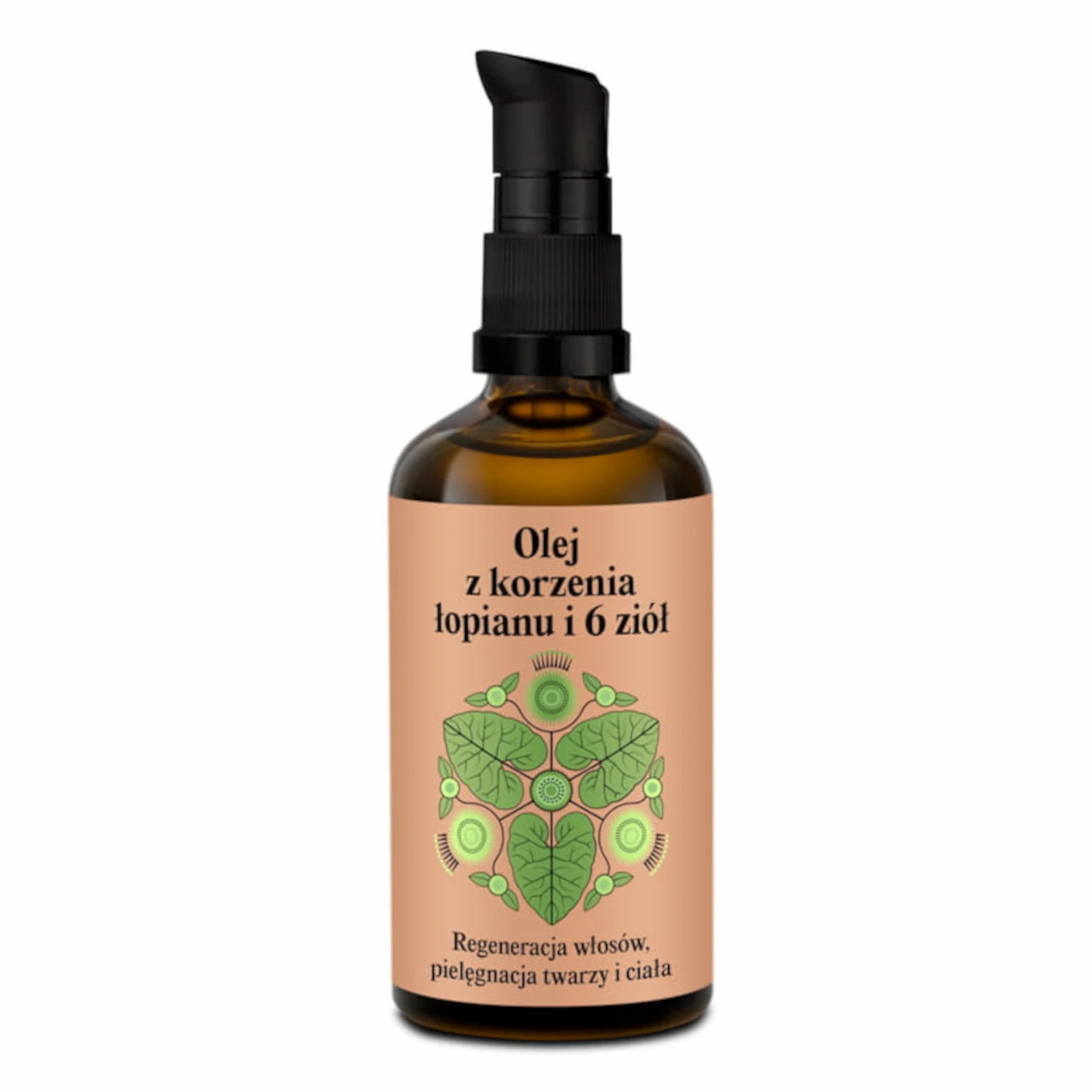 Nami - olej z korzenia łopianu z ziołami, do pielęgnacji włosów, twarzy oraz całego ciała, 100 ml