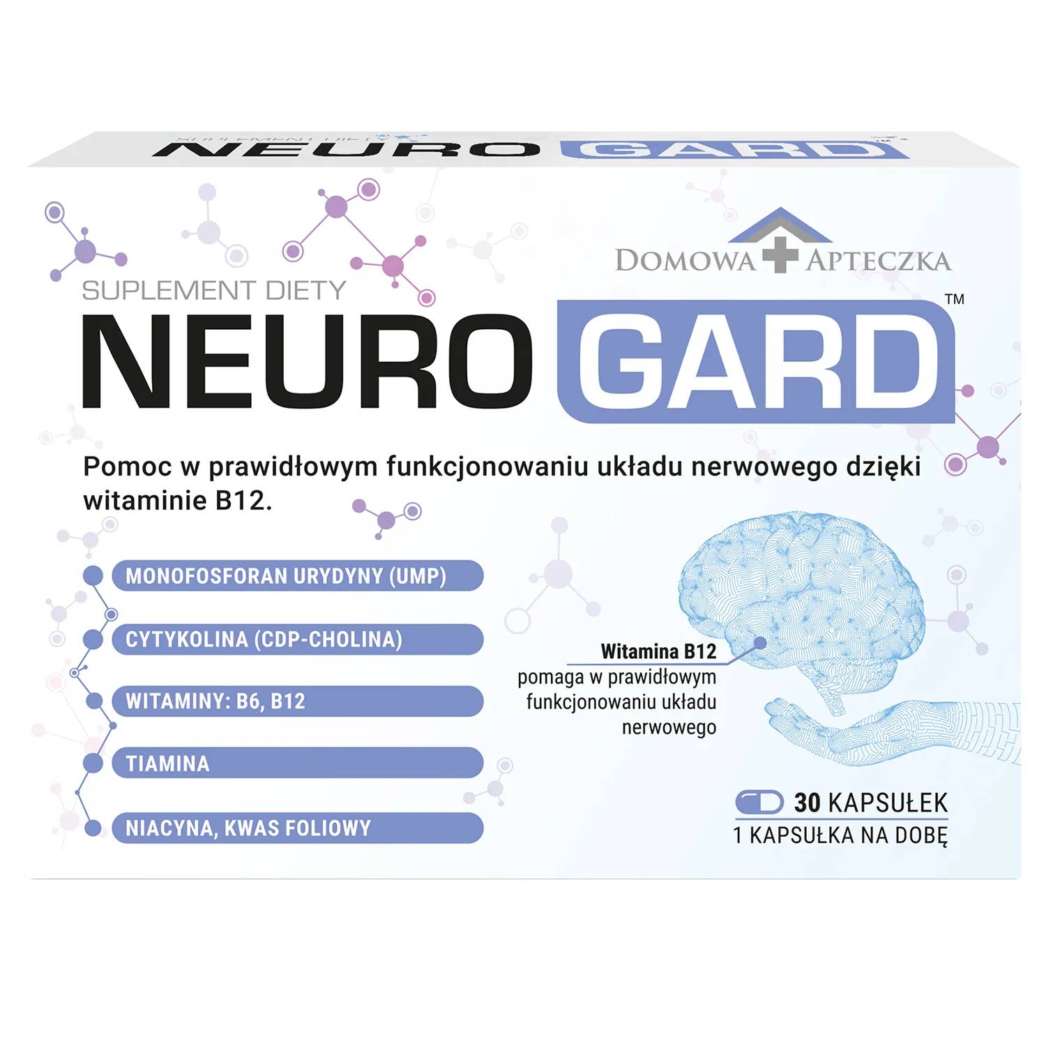 Domowa apteczka neuro gard, 30 kapsułek