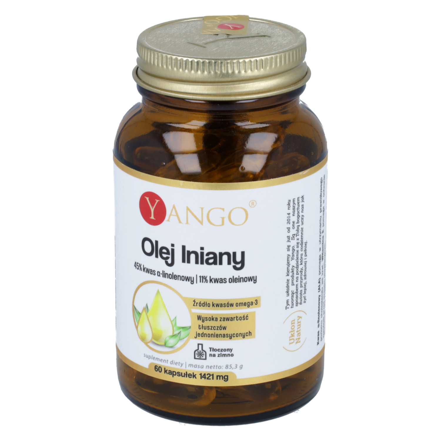 Yango olej lniany, 60 kapsułek