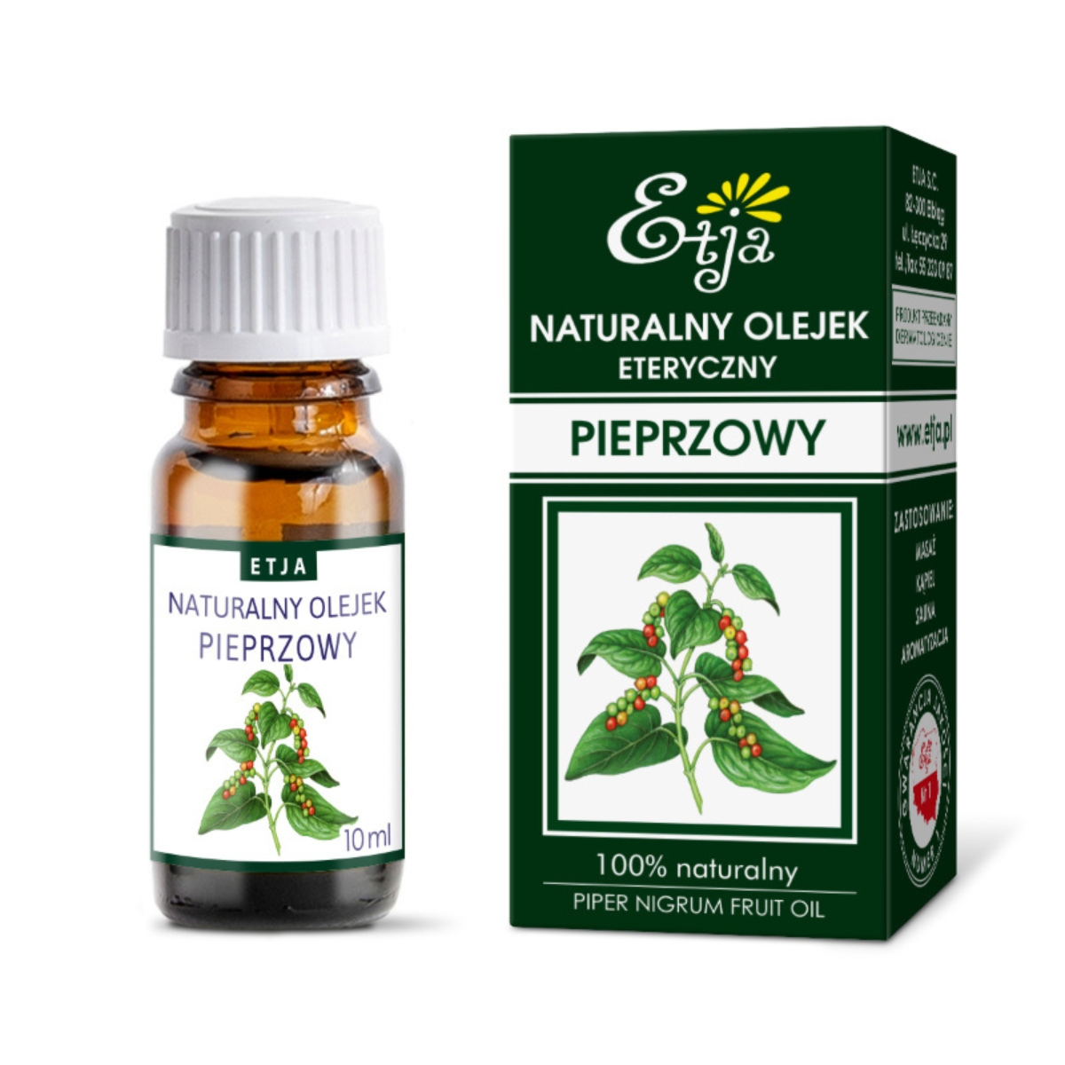 Etja - naturalny olejek eteryczny, pieprzowy, 10 ml